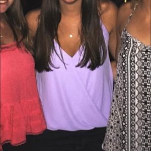 Lulu’s lilac low back halter top Size S